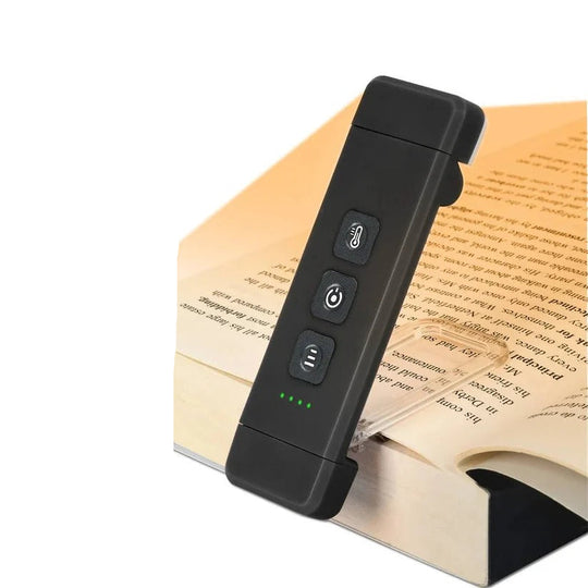 Mini USB Rechargeable LED Reading Lamp with Timer and Clip-On Design