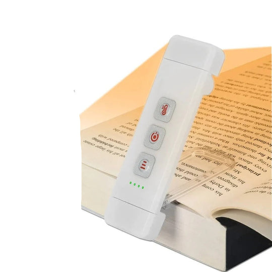 Mini USB Rechargeable LED Reading Lamp with Timer and Clip-On Design
