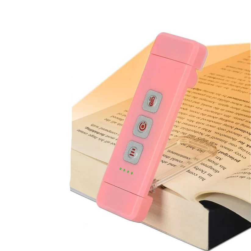 Mini USB Rechargeable LED Reading Lamp with Timer and Clip-On Design