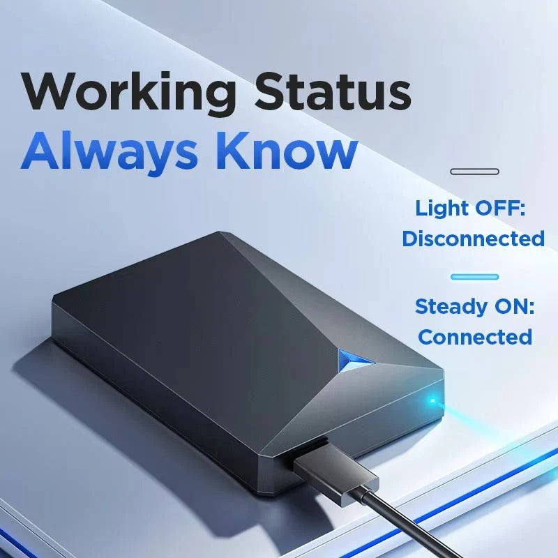 USB 3.0 External Hard Drive with High Speed Data Transfer for PC and Mac