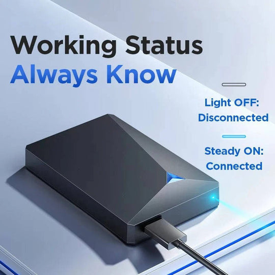 USB 3.0 External Hard Drive with High Speed Data Transfer for PC and Mac