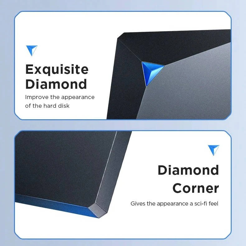 USB 3.0 External Hard Drive with High Speed Data Transfer for PC and Mac