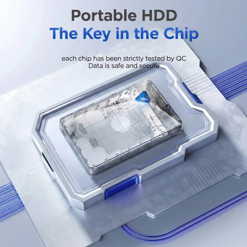 USB 3.0 External Hard Drive with High Speed Data Transfer for PC and Mac