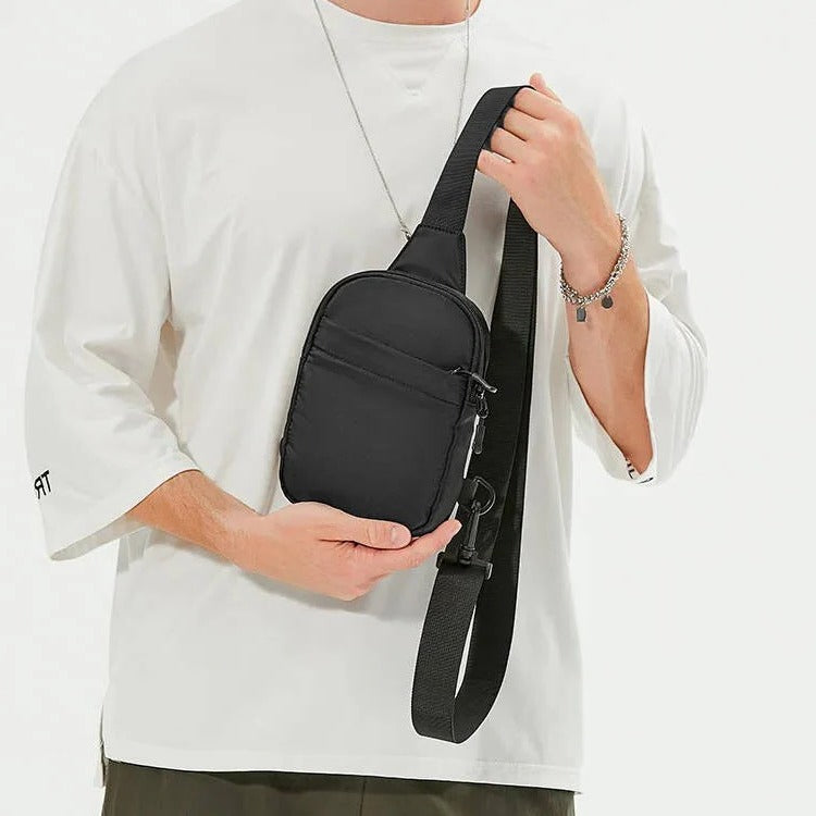 Lightweight Crossbody Chest Bag for Men with Adjustable Shoulder Strap