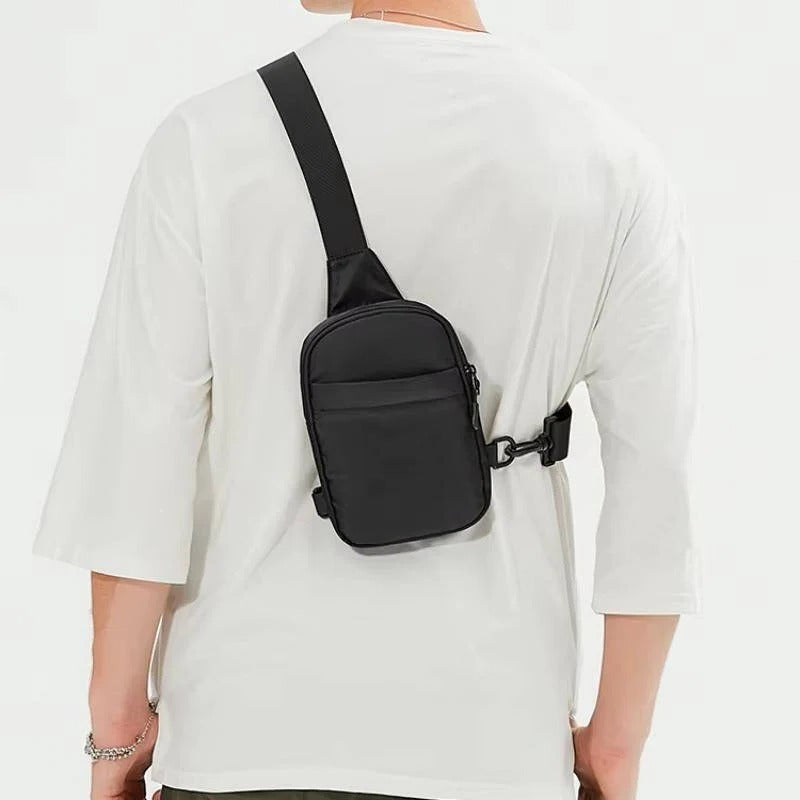 Lightweight Crossbody Chest Bag for Men with Adjustable Shoulder Strap