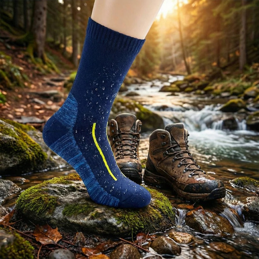 Unisex Breathable Waterproof Crew Socks for Hiking and Outdoor Wading
