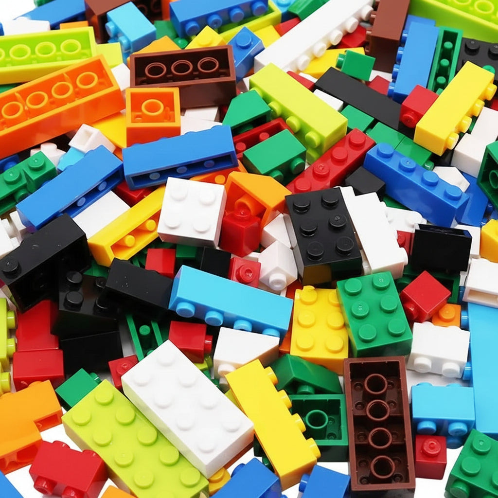 Building Blocks Set STEM Construction Toy with Storage Box for Kids, 1000 Pieces