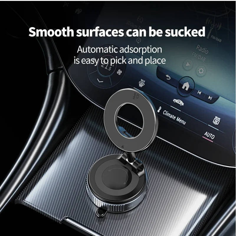 Foldable Magnetic Car Phone Mount with 360 Degree Hands-Free Rotation