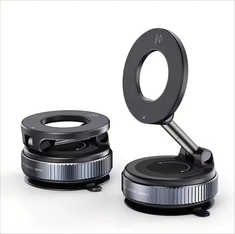 Foldable Magnetic Car Phone Mount with 360 Degree Hands-Free Rotation