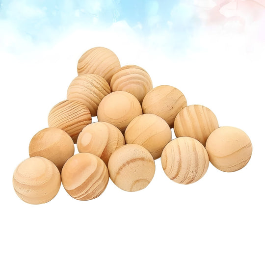 Cedar Camphorwood Moth Repellent Balls for Wardrobes and Drawers
