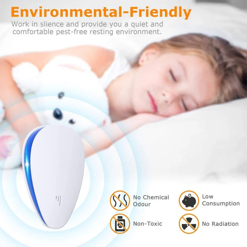 Plug-In Ultrasonic Pest Repeller for Bed Bugs and Indoor Insects