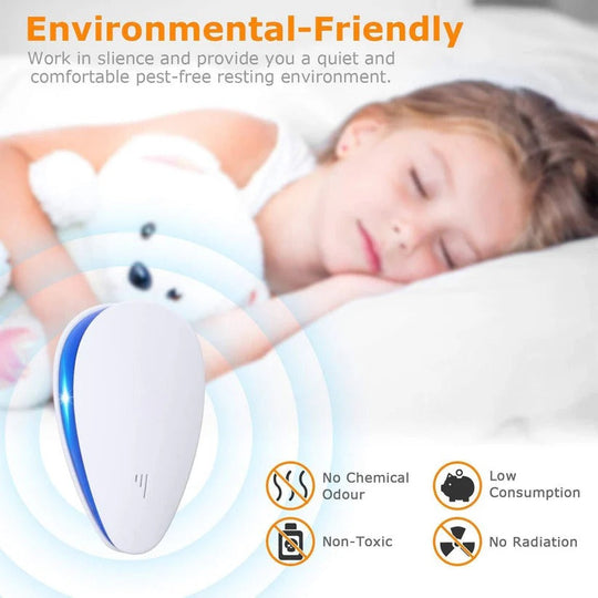 Plug-In Ultrasonic Pest Repeller for Bed Bugs and Indoor Insects