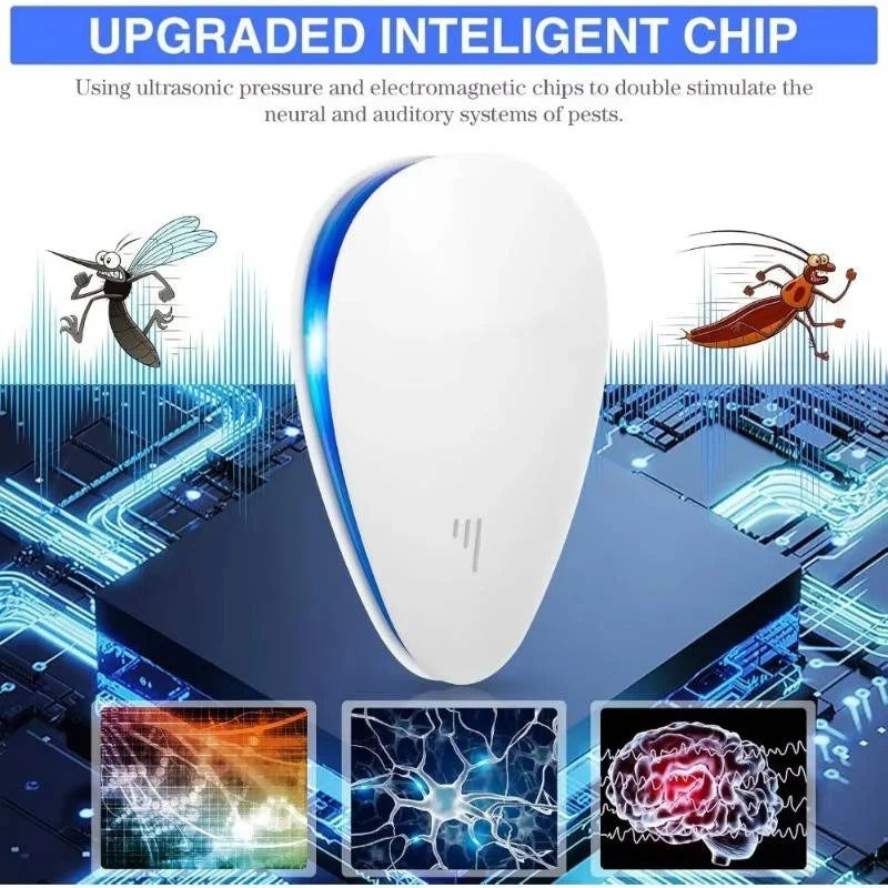 Plug-In Ultrasonic Pest Repeller for Bed Bugs and Indoor Insects