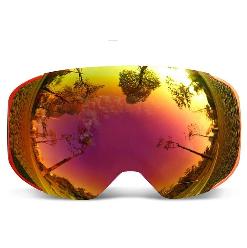 Ski Goggles with Magnetic Interchangeable Lens, Anti-Fog and UV400 Snow Goggles