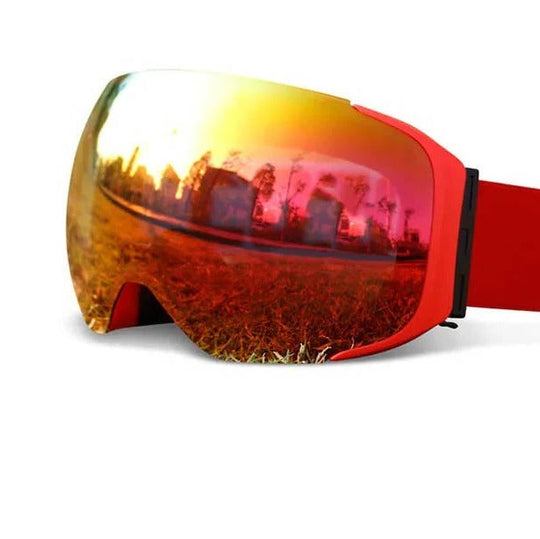 Ski Goggles with Magnetic Interchangeable Lens, Anti-Fog and UV400 Snow Goggles
