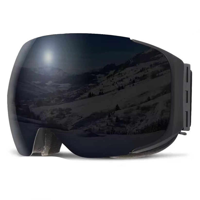 Ski Goggles with Magnetic Interchangeable Lens, Anti-Fog and UV400 Snow Goggles