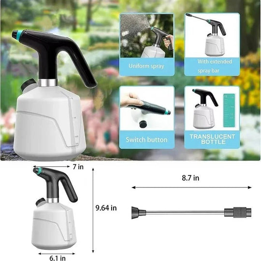 USB Rechargeable Electric Plant Mister with Adjustable Spray