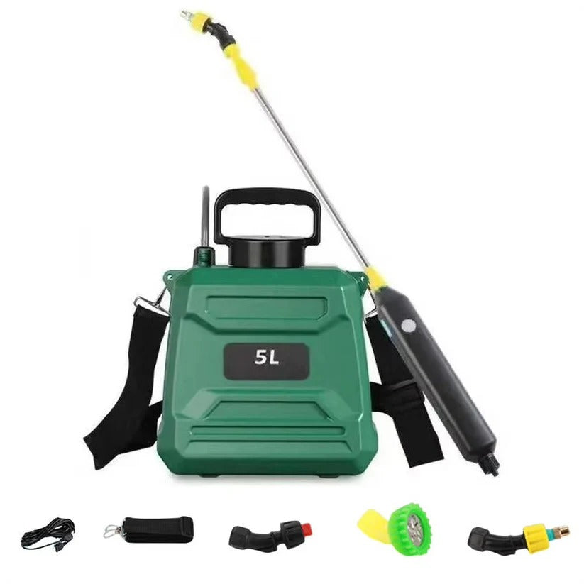 5L Battery Powered Backpack Garden Sprayer with Adjustable Nozzles