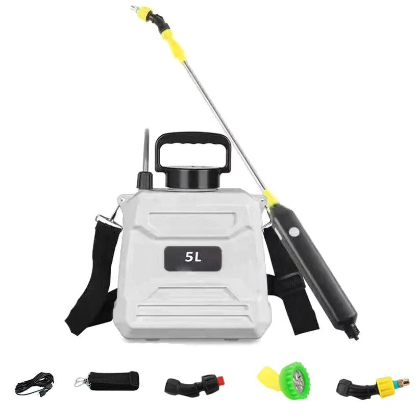 5L Battery Powered Backpack Garden Sprayer with Adjustable Nozzles