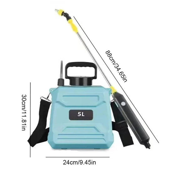 5L Battery Powered Backpack Garden Sprayer with Adjustable Nozzles