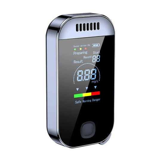 Breathalyser with LCD Display and Non-Contact Sensor Technology