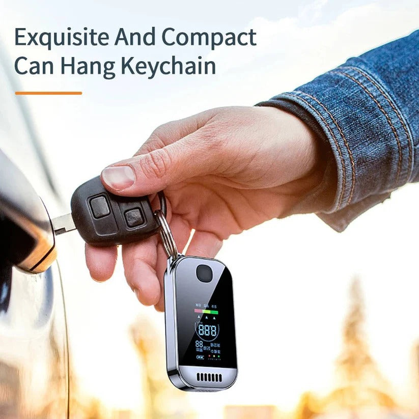 Breathalyser with LCD Display and Non-Contact Sensor Technology