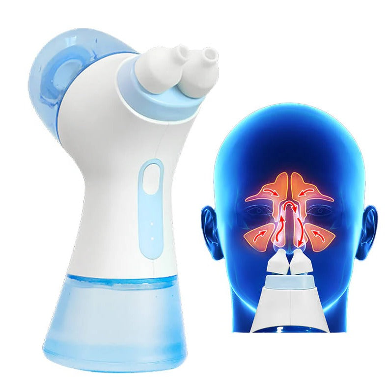 Rechargeable Nasal Irrigation Kit with Dual-Side Saline Rinse Device