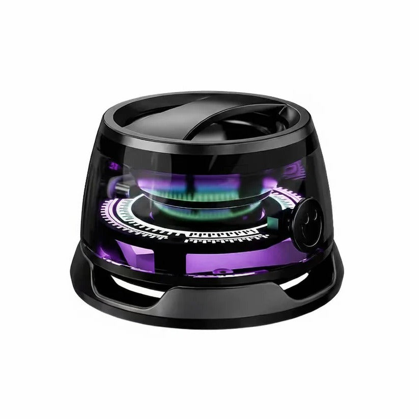 Mini Bluetooth 5.3 Speaker with Magnetic Base and RGB Lighting