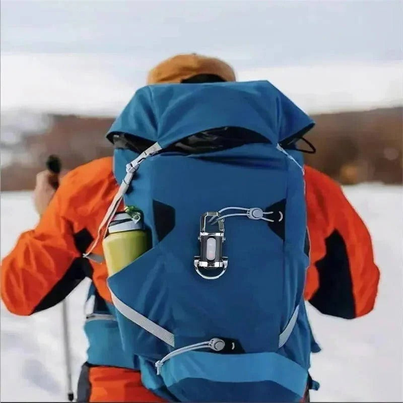 Rechargeable Keychain Flashlight with 6 Light Modes and COB Work Light