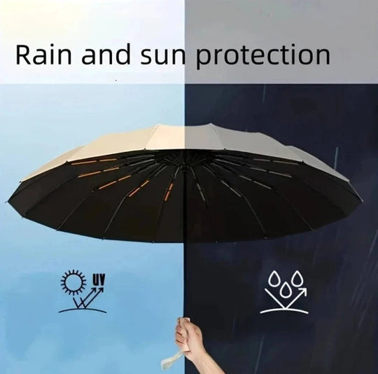 Foldable Umbrella with Large Grip Handle, 38 Inch Canopy