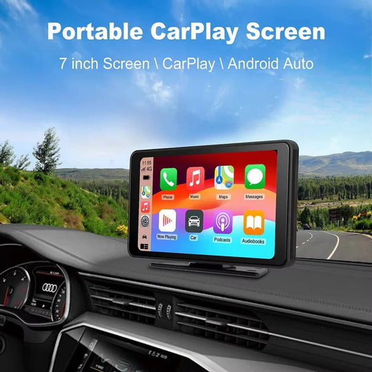 Wireless 7 Inch Car Touchscreen Display with Voice Control for Vehicles