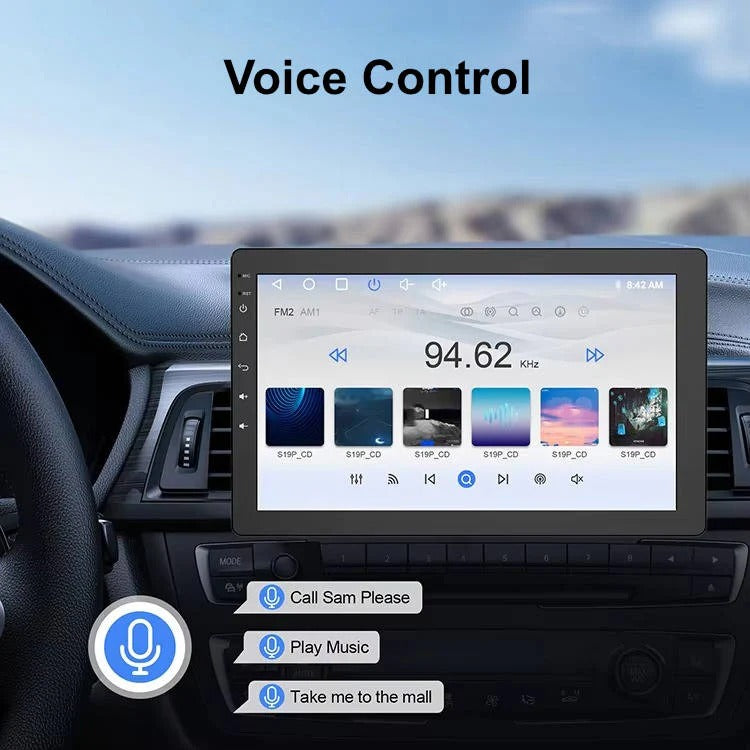 Touchscreen Car Stereo with Rotating Display, Bluetooth and Backup Camera Support