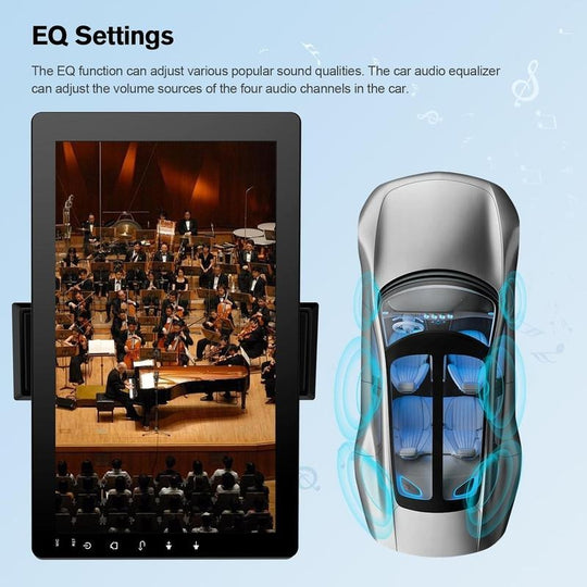 Touchscreen Car Stereo with Rotating Display, Bluetooth and Backup Camera Support