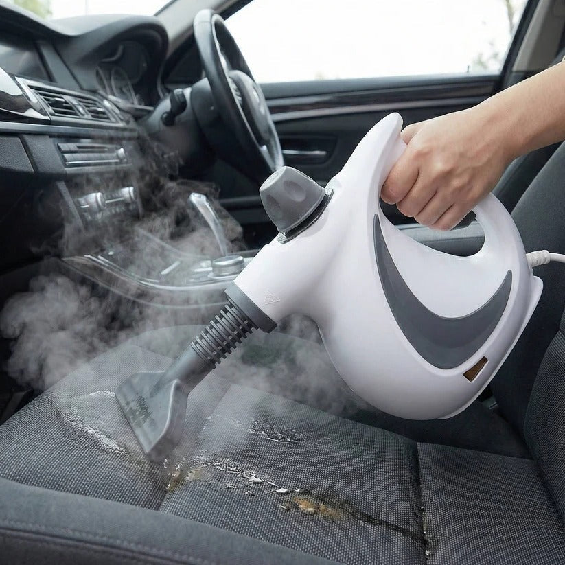 Portable Steam Cleaner 1050W with 3 Bar Pressure and Brush Attachments