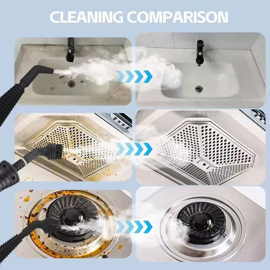 Portable Steam Cleaner 1050W with 3 Bar Pressure and Brush Attachments