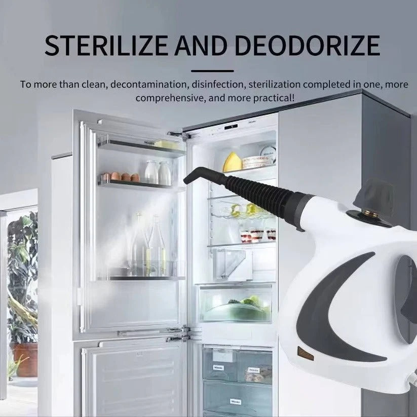 Portable Steam Cleaner 1050W with 3 Bar Pressure and Brush Attachments