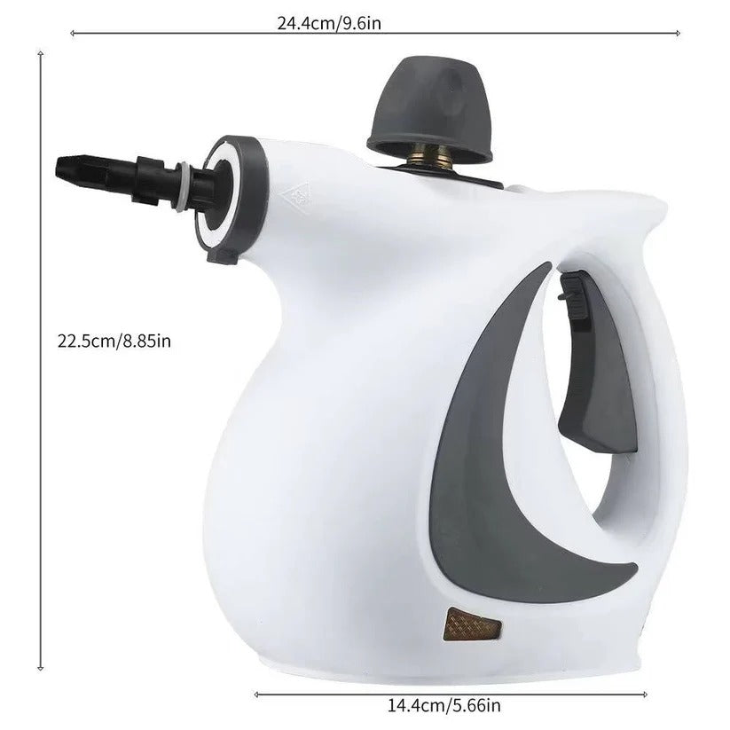 Portable Steam Cleaner 1050W with 3 Bar Pressure and Brush Attachments