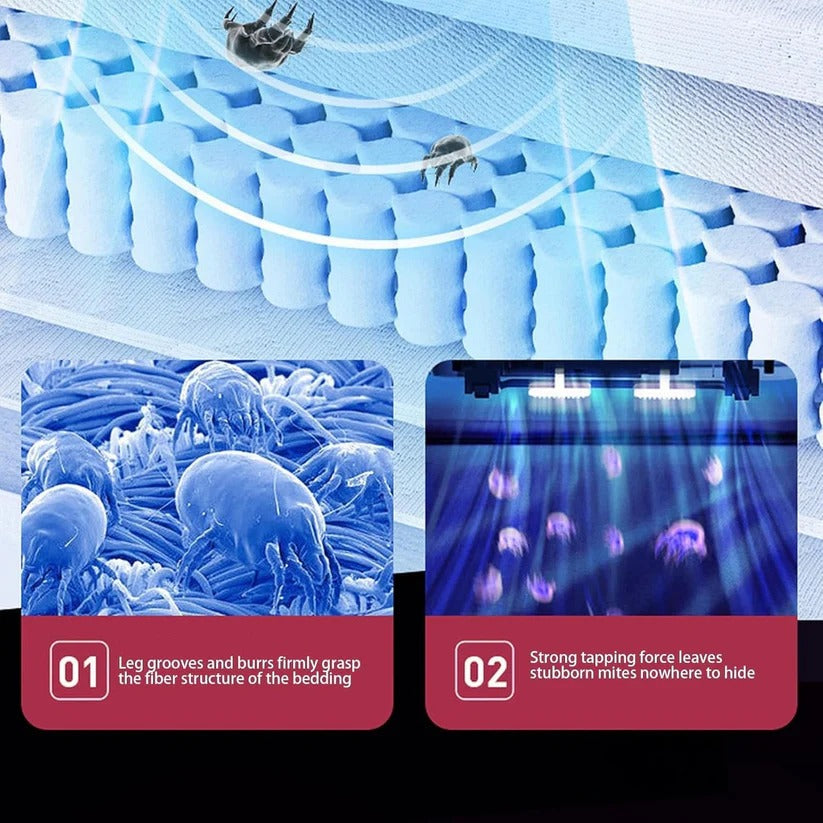 Cordless Mattress and Sofa Vacuum with UV Light and Pulsating Head