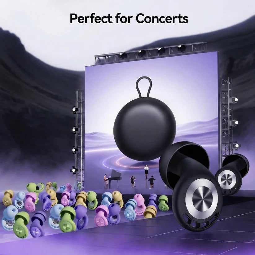 Reusable Ear Plugs with Noise Reduction for Sleeping
