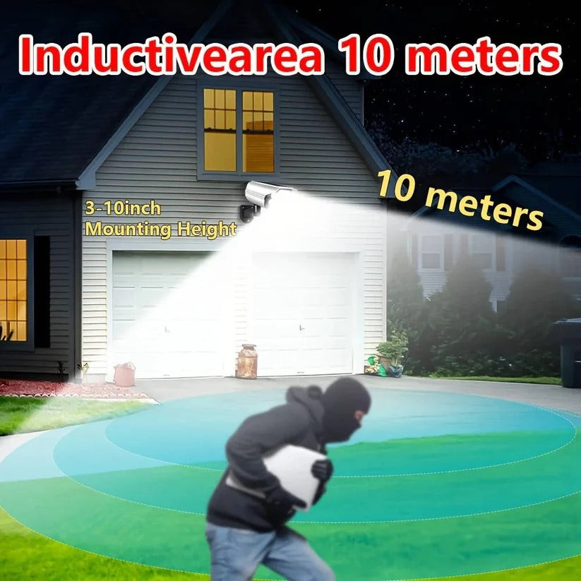 Solar Outdoor Floodlight with 77 LED Motion Sensor and 3 Lighting Modes