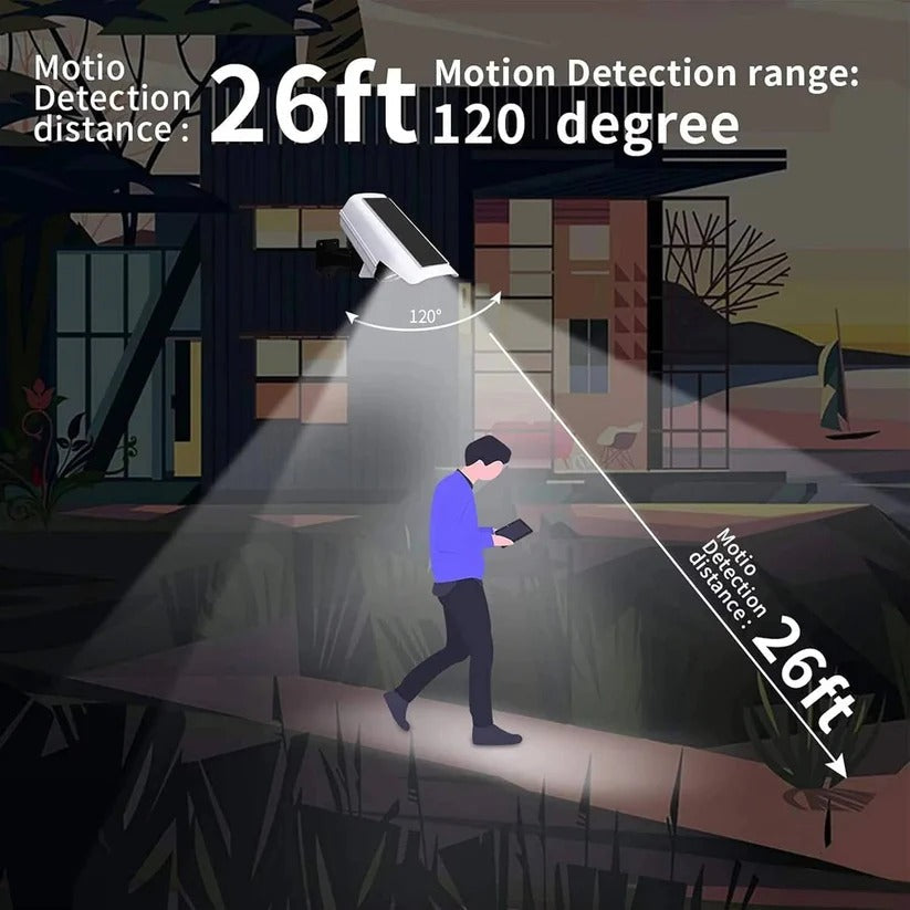 Solar Outdoor Floodlight with 77 LED Motion Sensor and 3 Lighting Modes