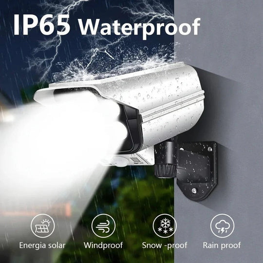 Solar Outdoor Floodlight with 77 LED Motion Sensor and 3 Lighting Modes