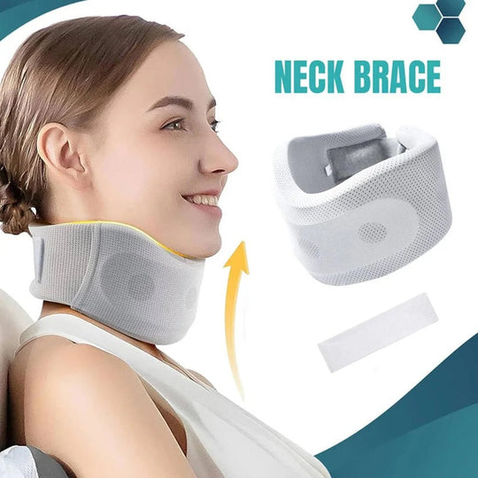 Travel Neck Support Brace with Breathable Fabric and Velcro Fit