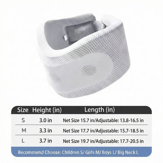 Travel Neck Support Brace with Breathable Fabric and Velcro Fit