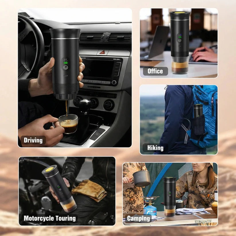 Portable 20 Bar Espresso Machine with Capsule and Ground Coffee Support