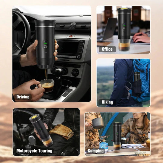 Portable 20 Bar Espresso Machine with Capsule and Ground Coffee Support
