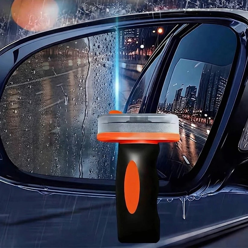 Windshield Glass Cleaner with Built-In Brush Head