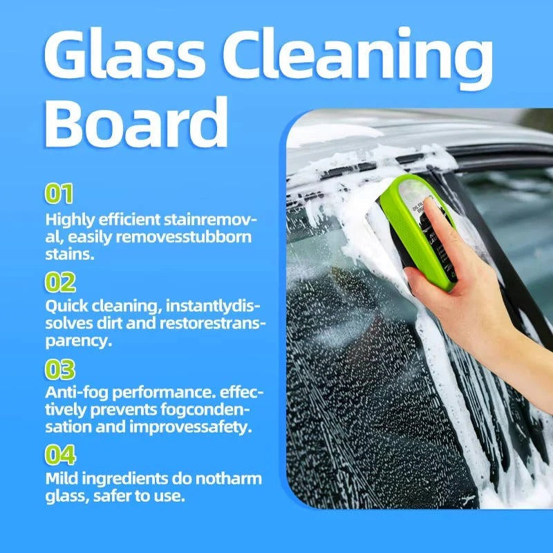 Car Window Glass Cleaning Brush with Oil Film Coating, Set of 3