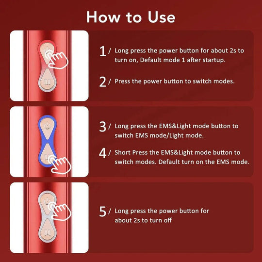 Scalp Massage Brush with Red Light for Hair Support
