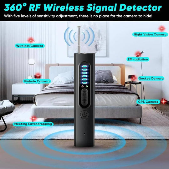 Multi-Function RF Signal Scanner for Detecting Spy Devices and GPS Trackers